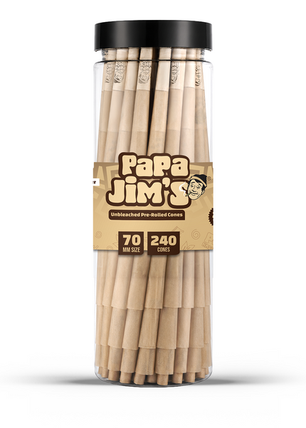 Papa Jims Unbleached C-Tube Cones | Full Box
