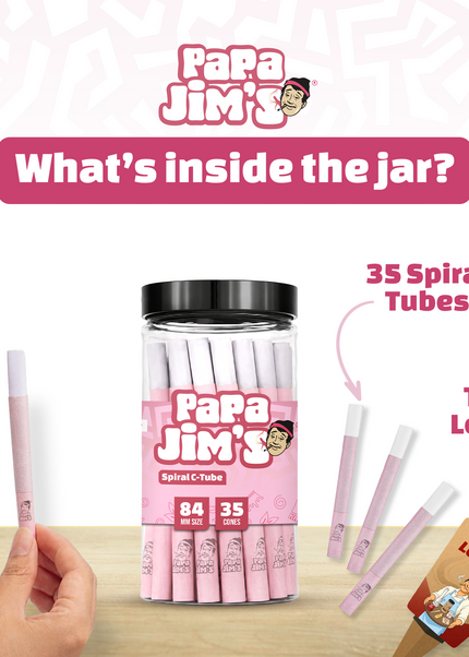 Papa Jims Pink C-Tube Cones