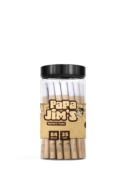 Papa Jims Unbleached C-Tube Cones