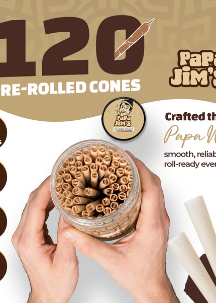 Pre Rolled Cones 70mm Unbleached
