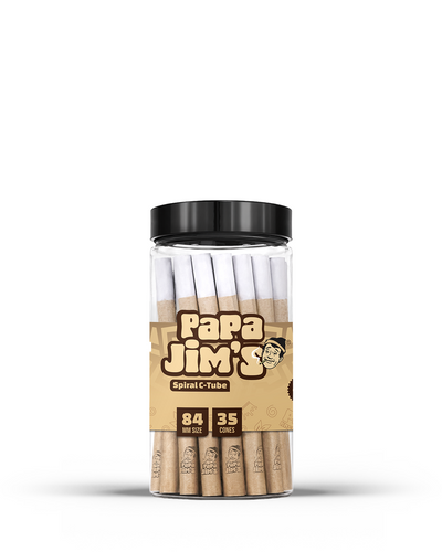 Papa Jims Unbleached C-Tube Cones | Full Box
