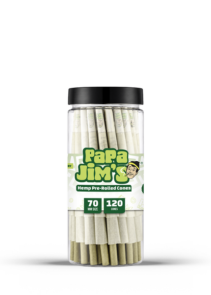 Papa Jims Unbleached C-Tube Cones